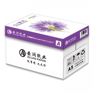 安澜紫光A3 80克复印纸 500张/包 5包/箱（单位：箱）