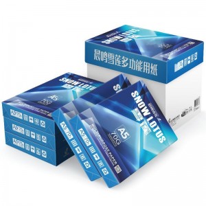 晨鸣雪莲多功能复印纸70G A5 500张/包 10包/箱（5000张）（单位：箱）