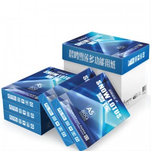 晨鸣雪莲多功能复印纸80G A5 500张/包 10包/箱（5000张）（单位：箱）
